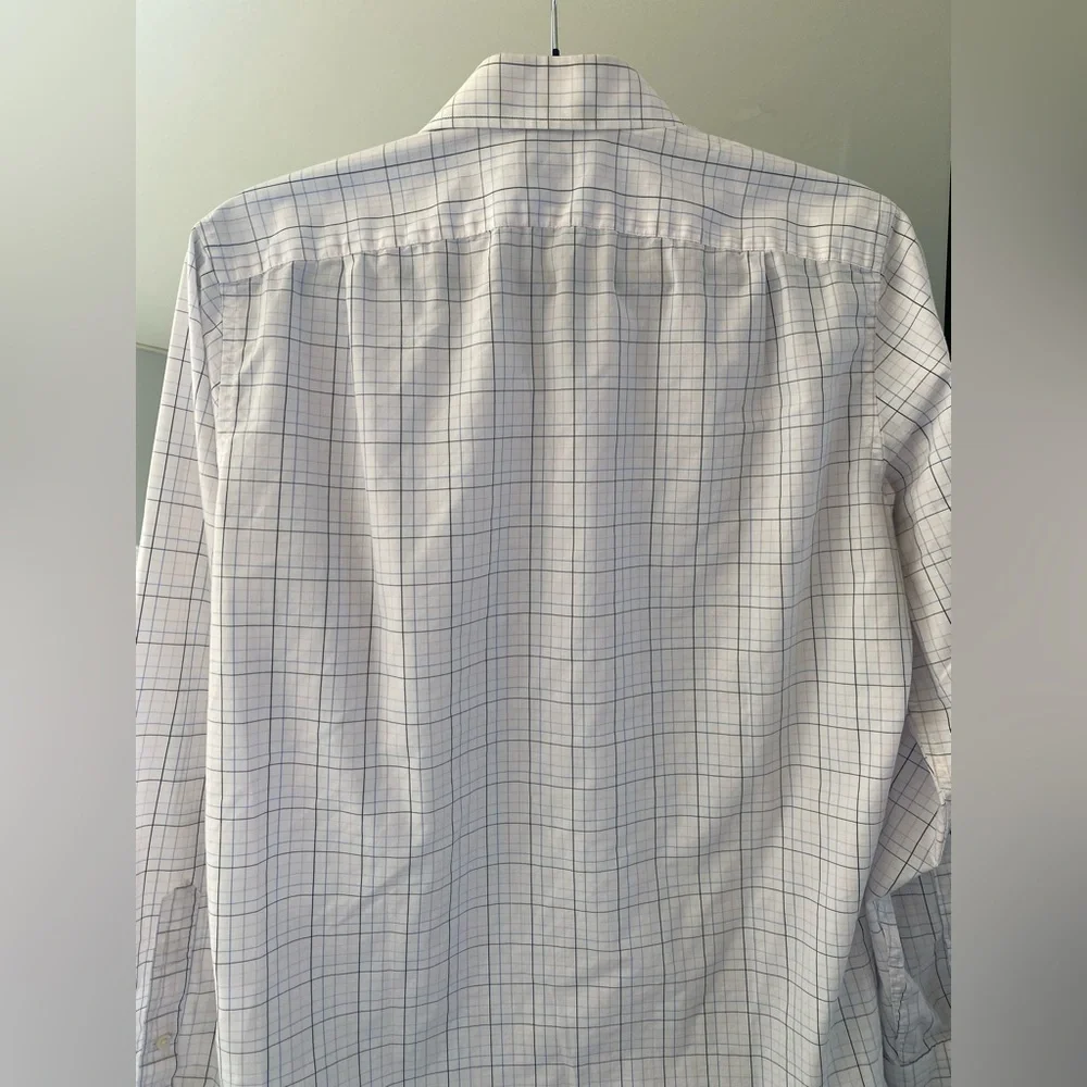 J. Crew - Checker Pattern Casual Button Down Oxford Shirt - Size S